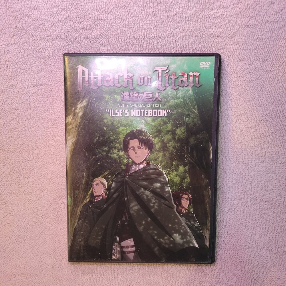 Attack on Titan DVD Anime Series Show Volume 17 Ilse's Notebook Special Edition